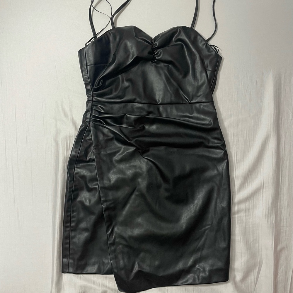 Zara leather dress